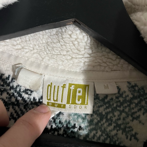 Women's White and Black Fern Pattern Jacket - Picture 3 of 4